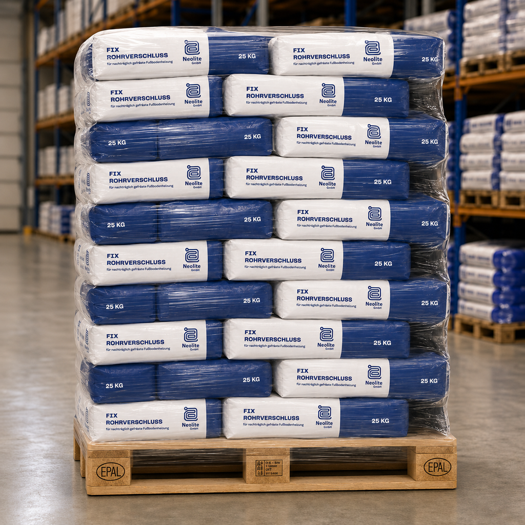 Neolite Fix Rohrverschluss – 40 Sack (1 Palette)