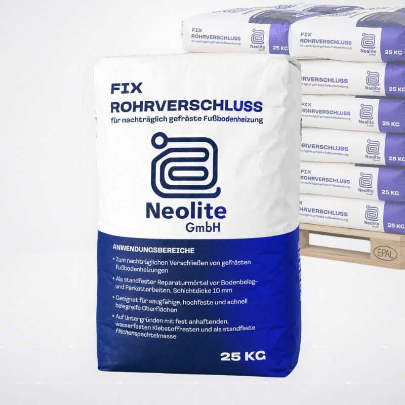 Neolite Fix Rohrverschluss – 40 Sack (1 Palette)